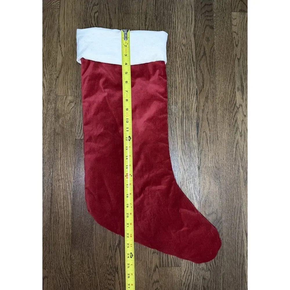 Pottery Barn Large Velvet Christmas Stocking - NWT